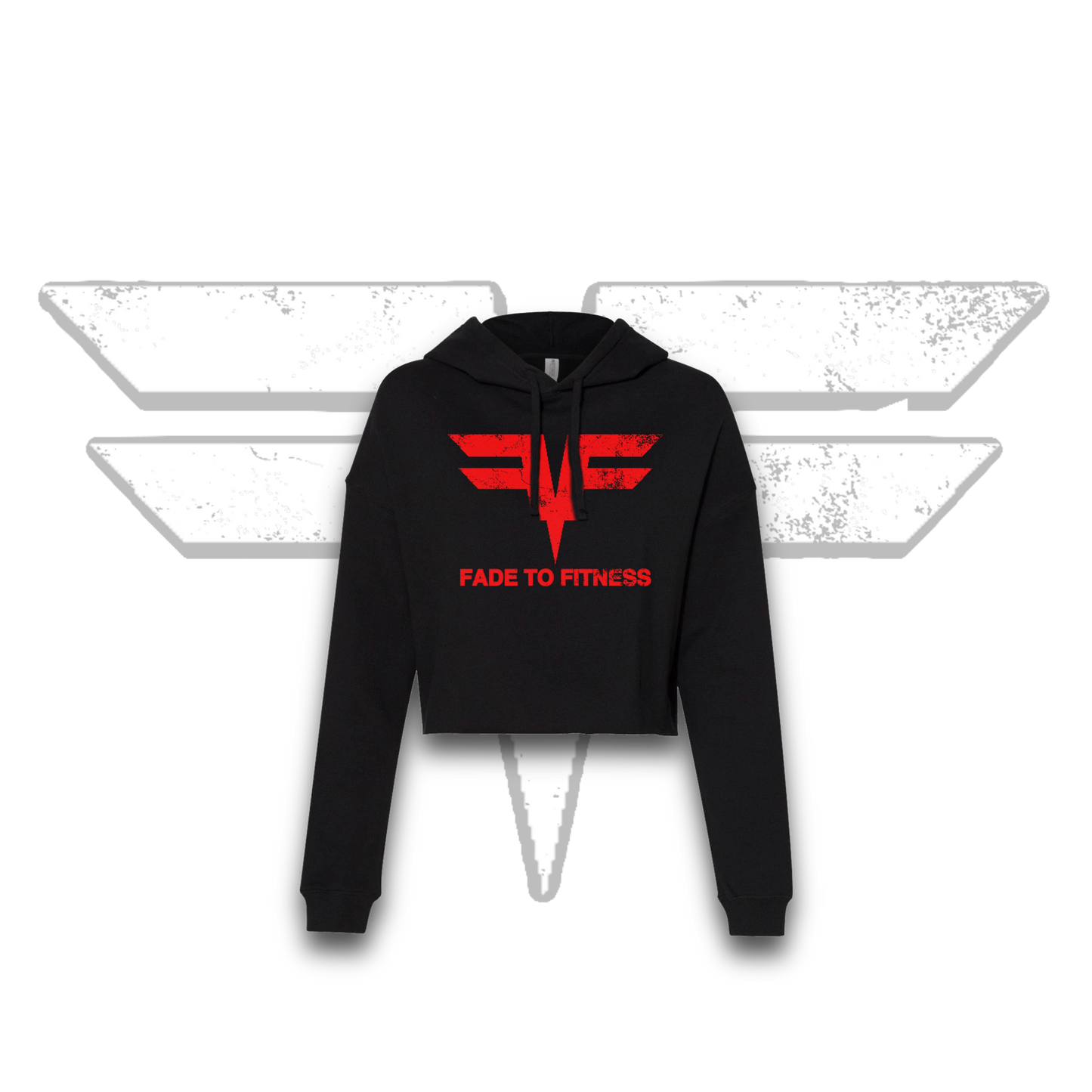 “FTF” Cropped-Hoodie